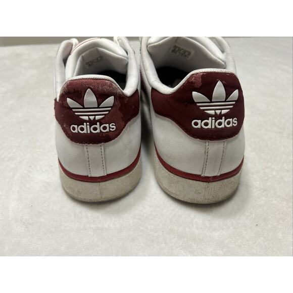 Adidas Superstar Shoes Men’s Size 13 White Red Stripe Shell Toe Classic Low Top - Picture 6 of 8